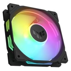 ASUS – Asus TUF Gaming TR120 ARGB 12cm PWM Case Fan (Single), Hydraulic Bearing, 28mm Frame, Double-layer LED Matrix Design, 2000 RPM, Black ASUS – Asus TUF Gaming TR120 ARGB 12cm PWM Case Fan (Single), Hydraulic Bearing, 28mm Frame, Double-layer LED Matrix Design, 2000 RPM, Black