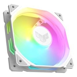 ASUS – Asus TUF Gaming TR120 ARGB 12cm PWM Case Fan (Single), Hydraulic Bearing, 28mm Frame, Double-layer LED Matrix Design, 2000 RPM, White ASUS – Asus TUF Gaming TR120 ARGB 12cm PWM Case Fan (Single), Hydraulic Bearing, 28mm Frame, Double-layer LED Matrix Design, 2000 RPM, White