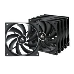 ARCTIC – Arctic F12 Low Noise 12cm Case Fans (5 Pack), Black, 9 Blades, Fluid Dynamic, 1350 RPM, Value Pack ARCTIC – Arctic F12 Low Noise 12cm Case Fans (5 Pack), Black, 9 Blades, Fluid Dynamic, 1350 RPM, Value Pack