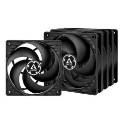 ARCTIC – Arctic P12 Pressure Optimised 12cm Case Fans (5 Pack), Black, Fluid Dynamic, 1800 RPM, Value Pack ARCTIC – Arctic P12 Pressure Optimised 12cm Case Fans (5 Pack), Black, Fluid Dynamic, 1800 RPM, Value Pack